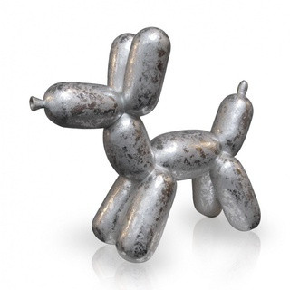 Balloon dog zilver, large